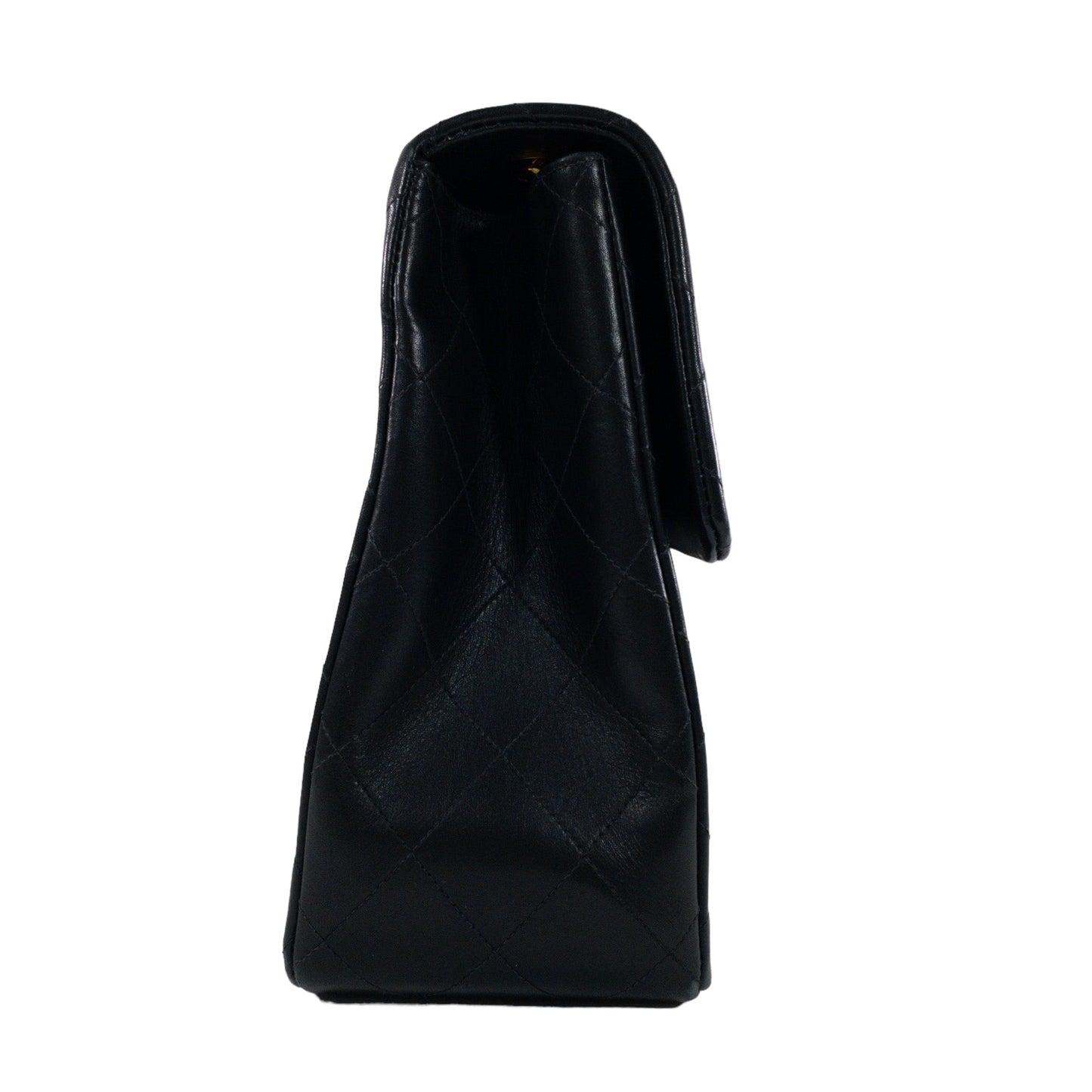 Chanel   Black Lambskin Maxi Single Flap Classic