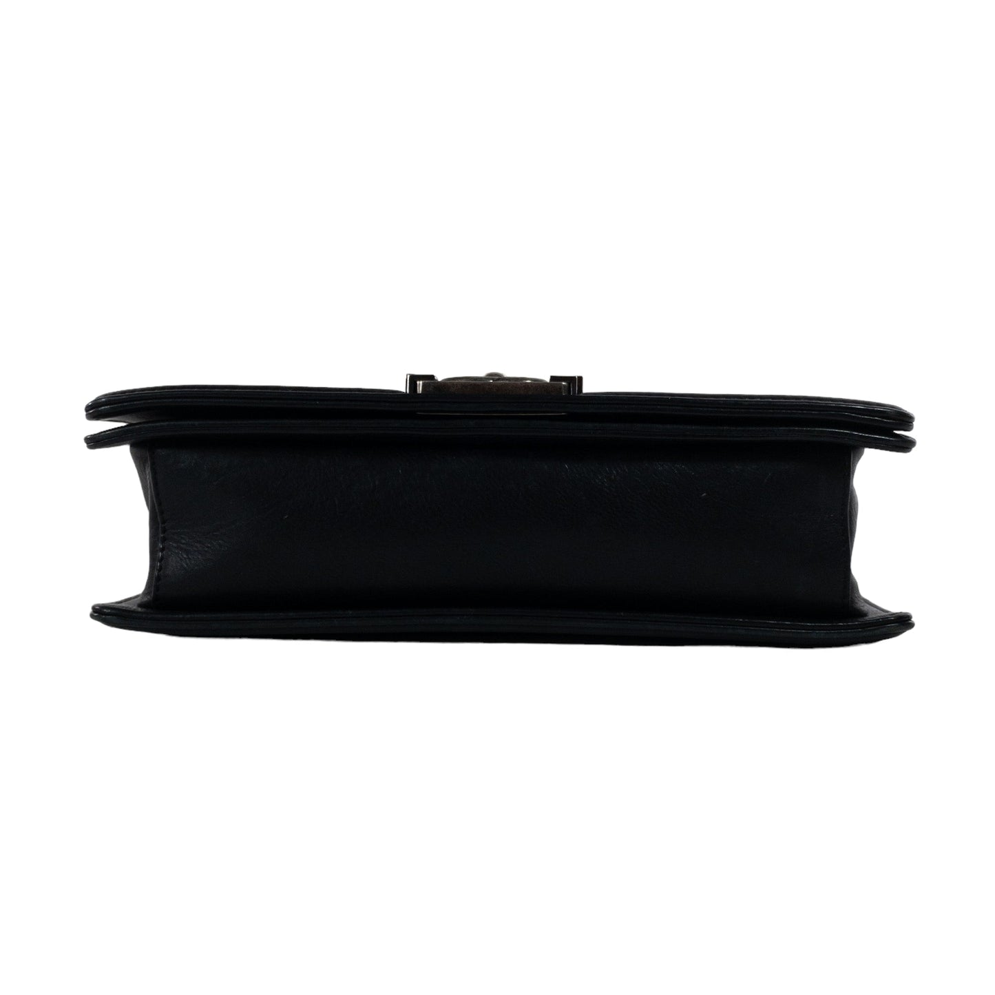 Chanel Black Arabesque Embossed Medium Boy Bag RHW