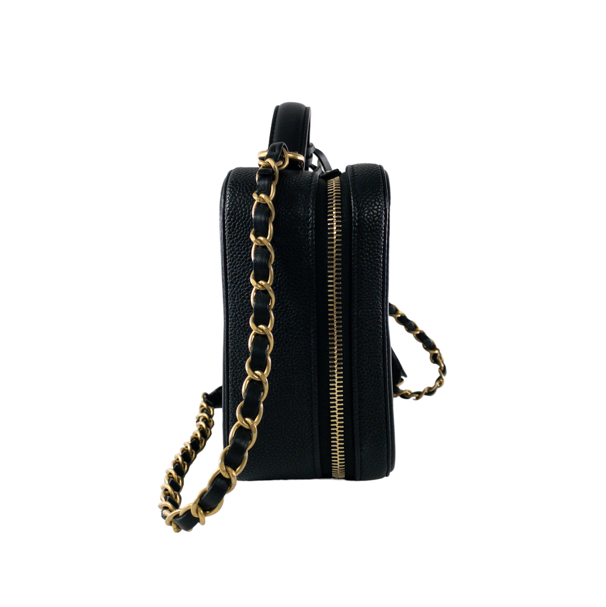 Chanel Black Caviar Filagree Vanity