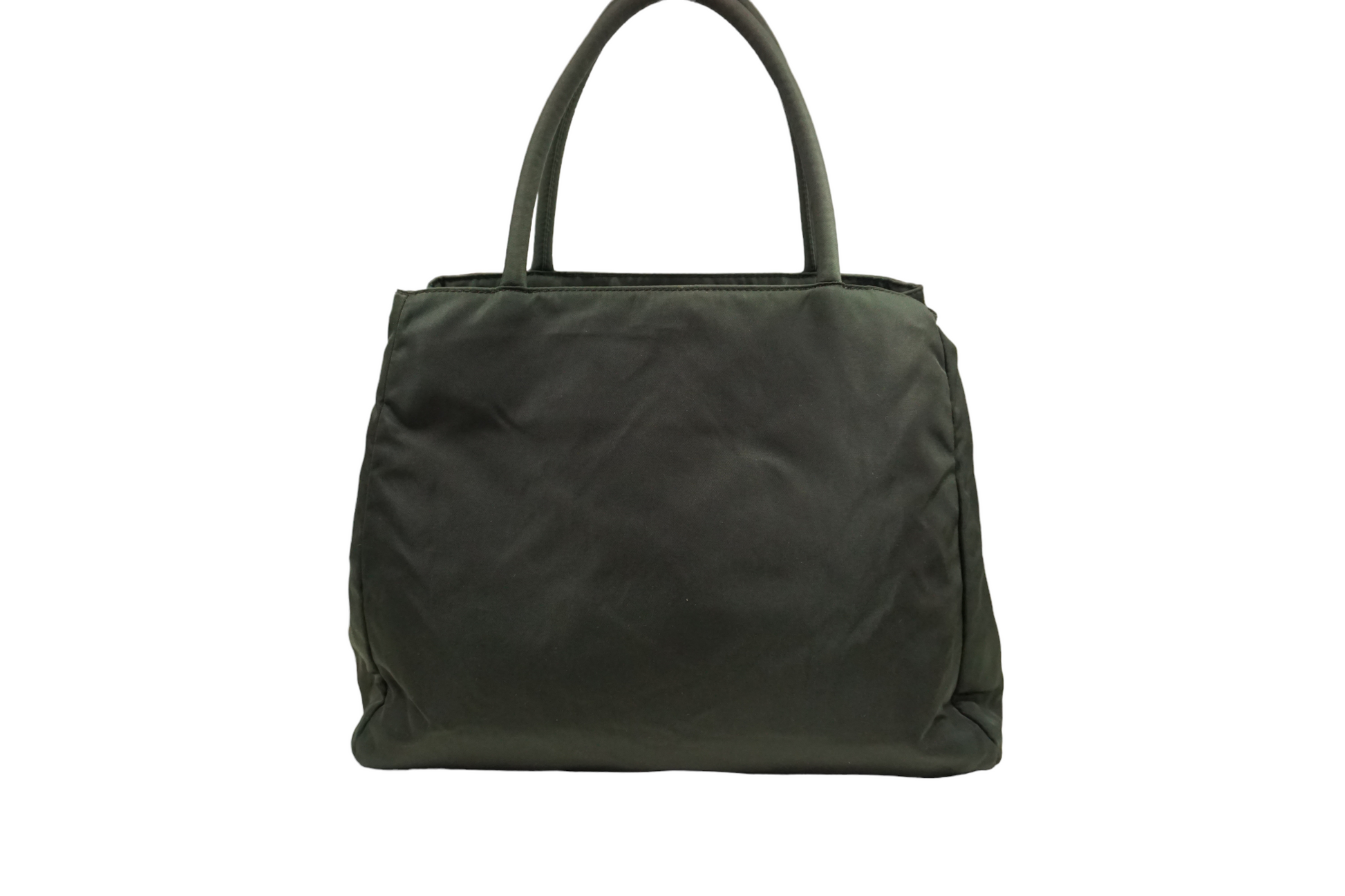 Prada Tessuto City Luxury Handbag Travel Bag Green Tessuto City