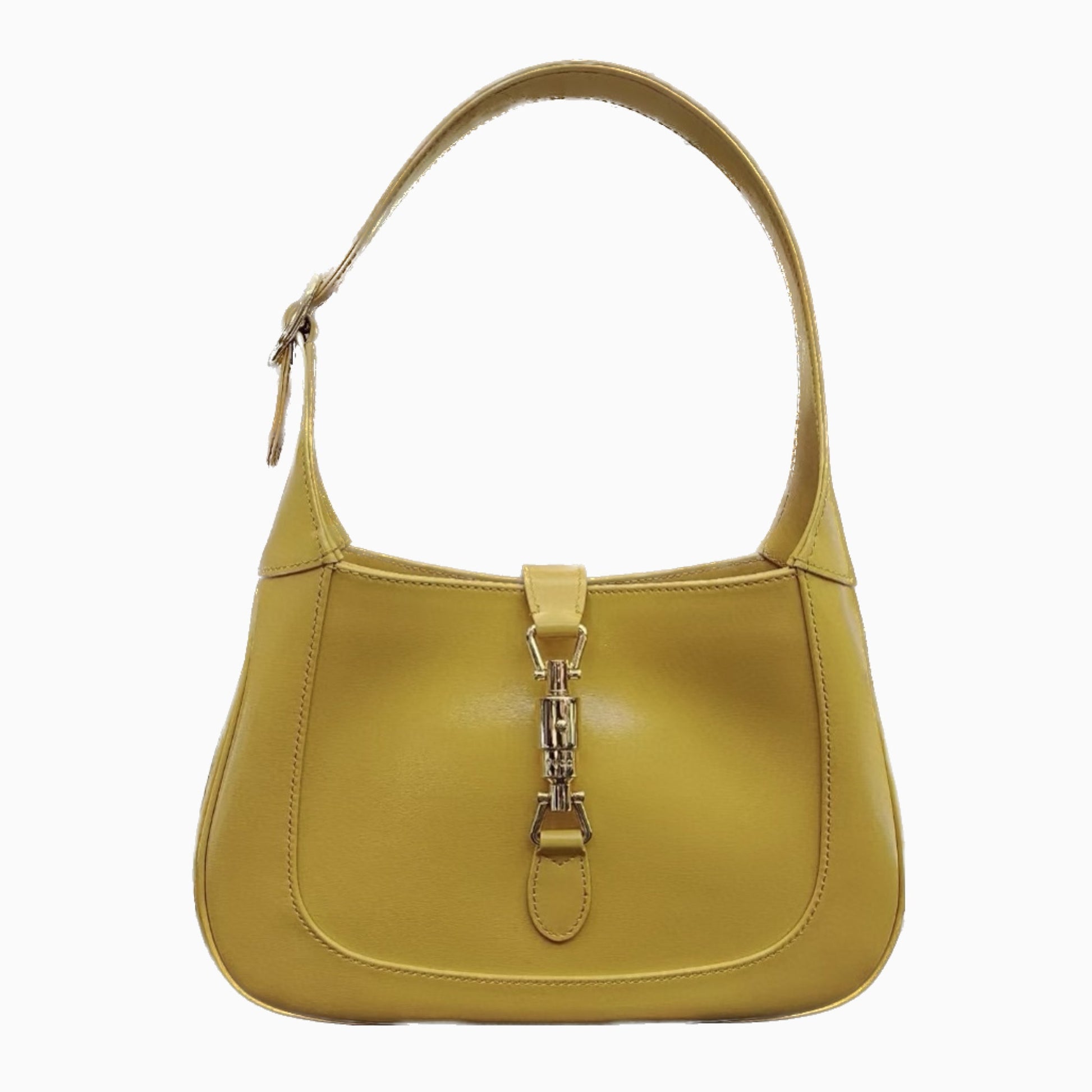 Gucci Jackie Yellow strap Leather Small Handbag