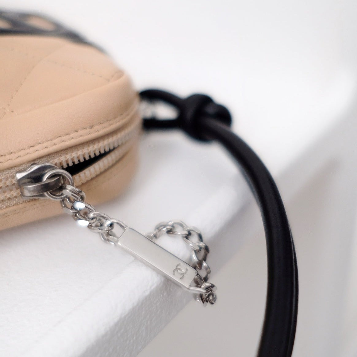 Chanel cambon small rectangle coco beige handbag