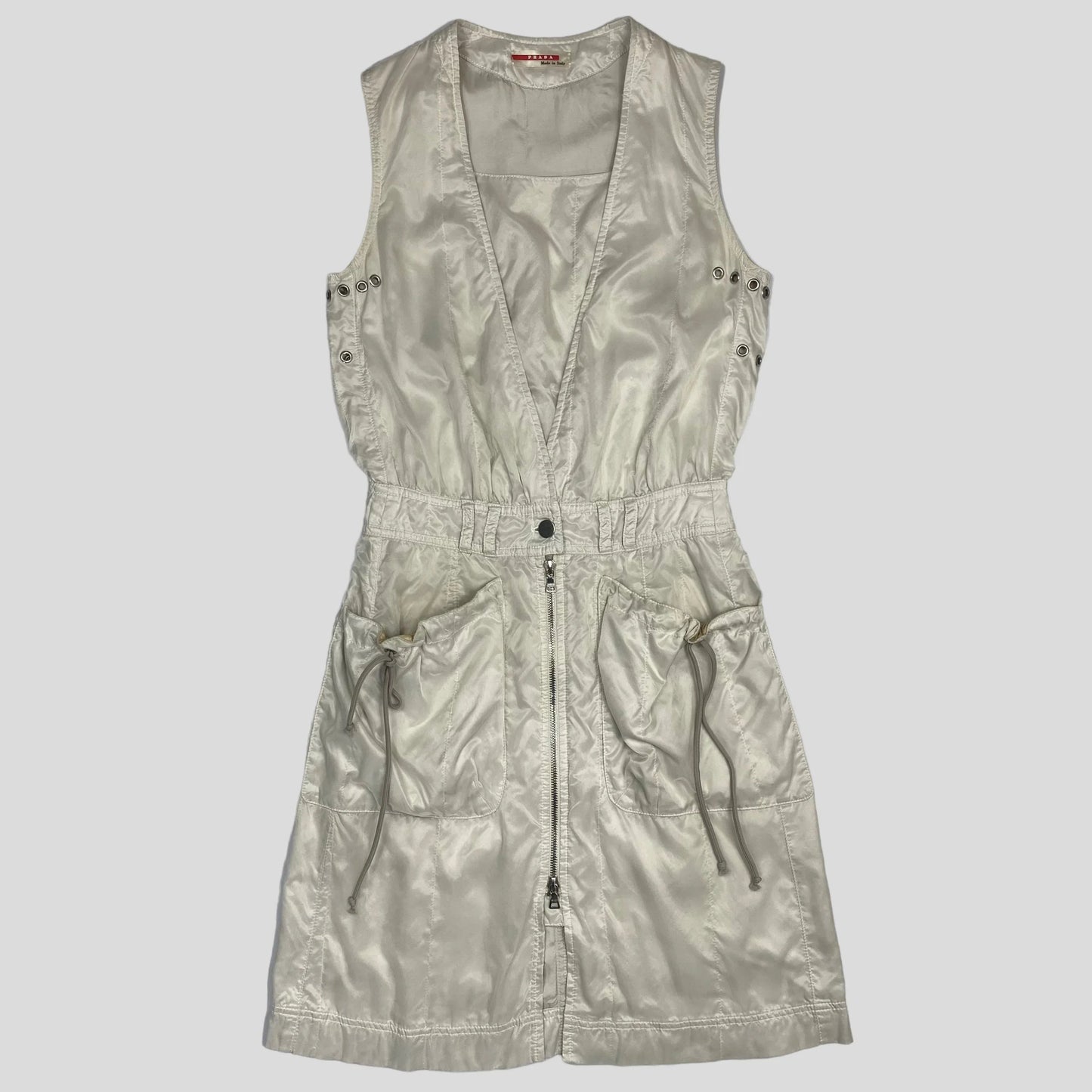 Prada Handbag Sport 00’s Shimmer Cargo Dress - UK6 Nylon