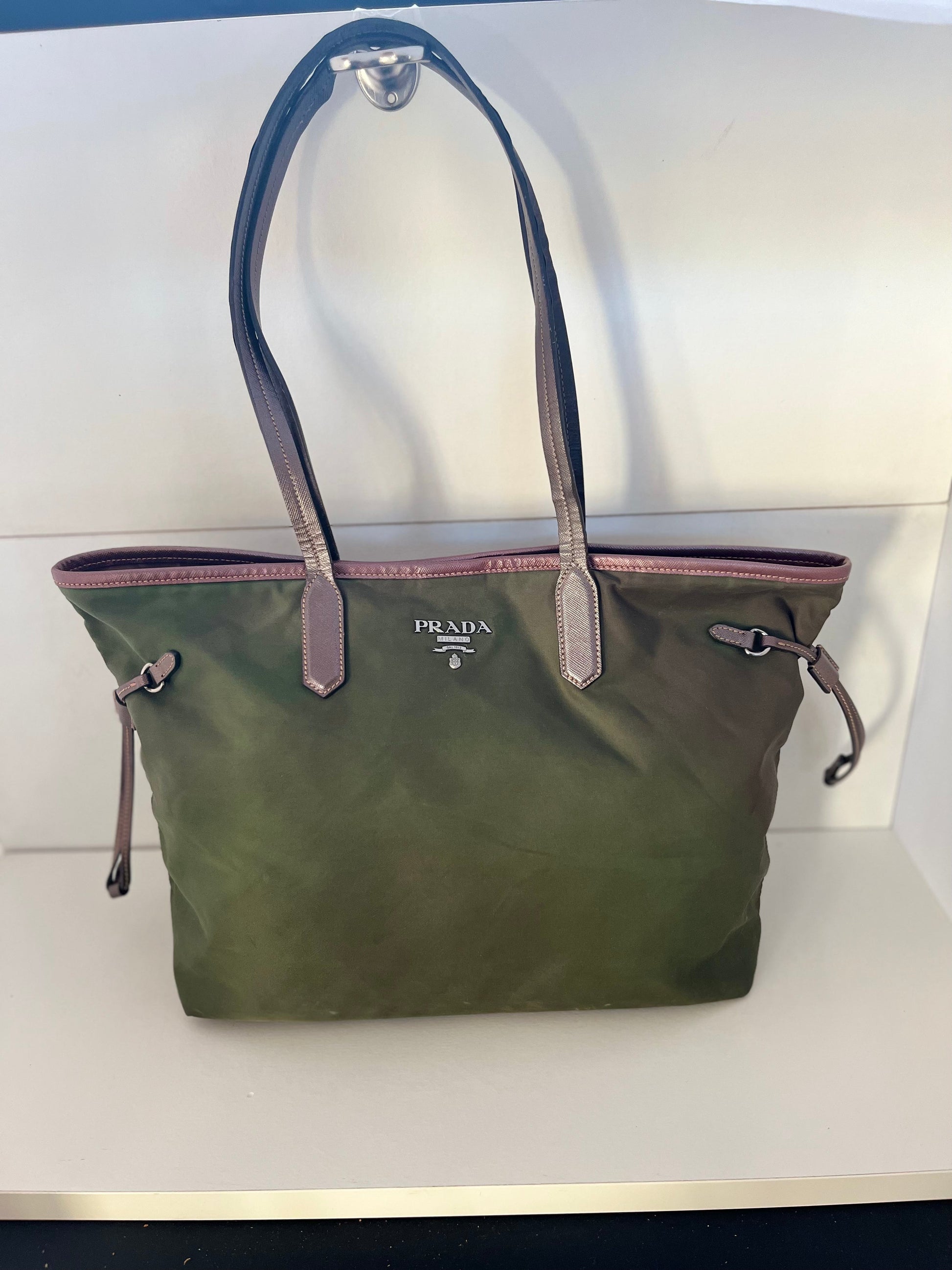 Prada Grøn Totebag Luxury Handbag Tote Bag