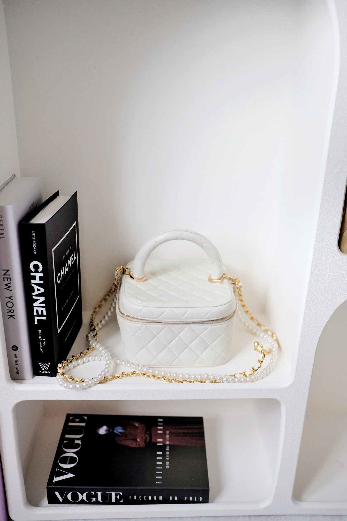 Chanel coco sheepskin wash handbag