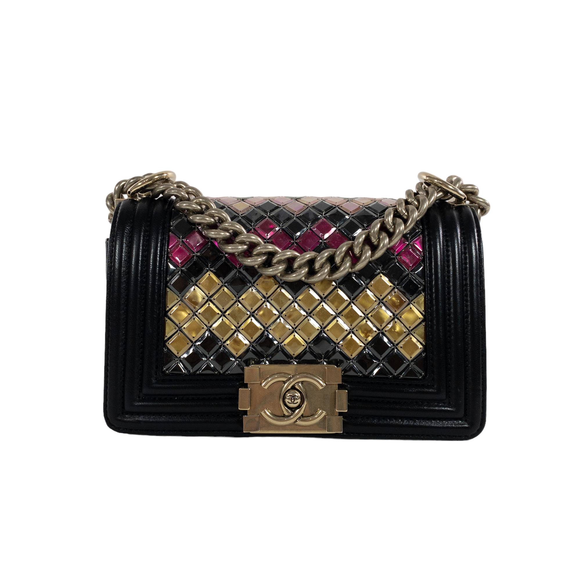 Chanel Small Beaded Sequin Boy Bag