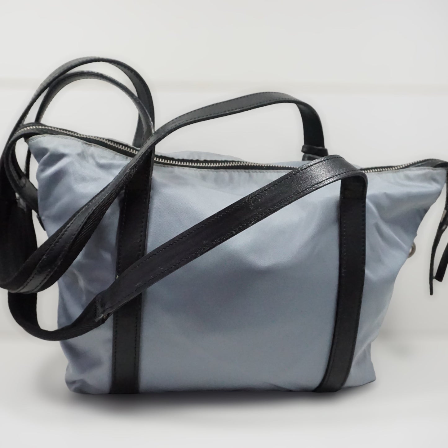 Prada Babyblå Luxury Handbag Travel Bag