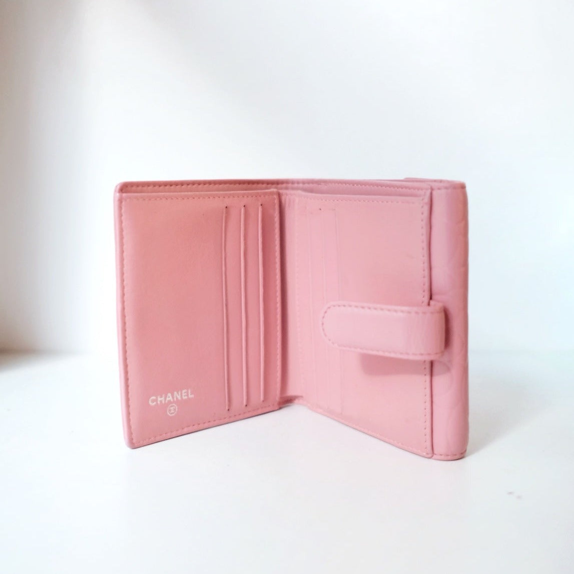 Chanel lambskin short wallet