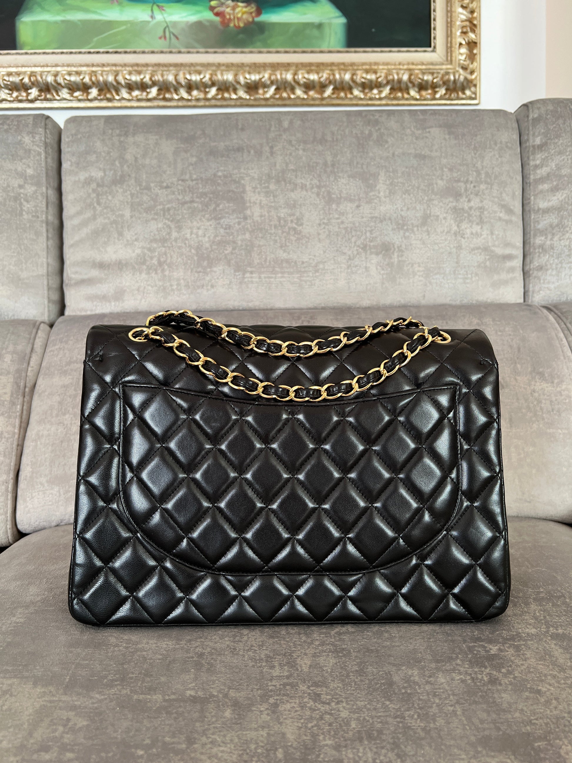 Chanel Classic Maxi Jumbo Flap Handbag