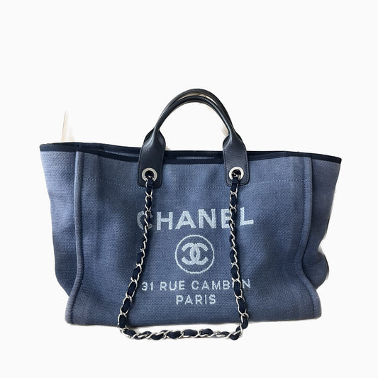 Chanel Deauville Denim Tote Bag