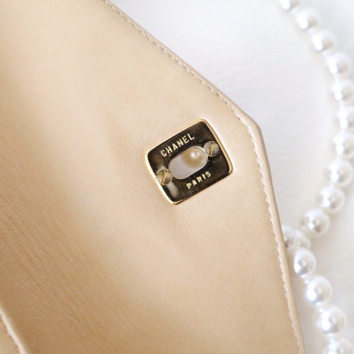 Chanel   quilted sheepskin CC belt bag