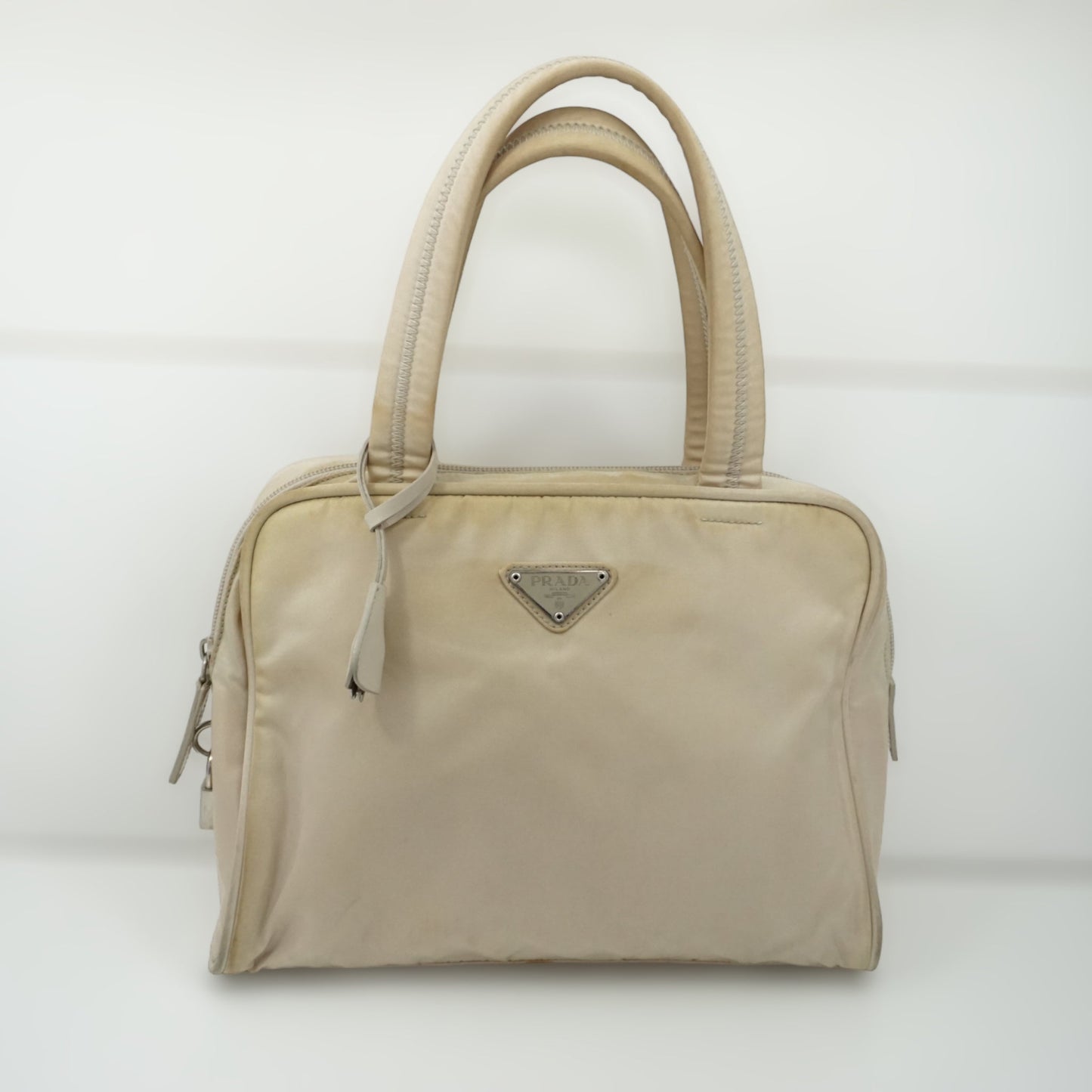 Prada Luxury Handbag Beige Travel Bag Prada Beige Skuldertaske