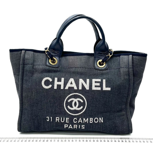Chanel Deauville White Tote Bag
