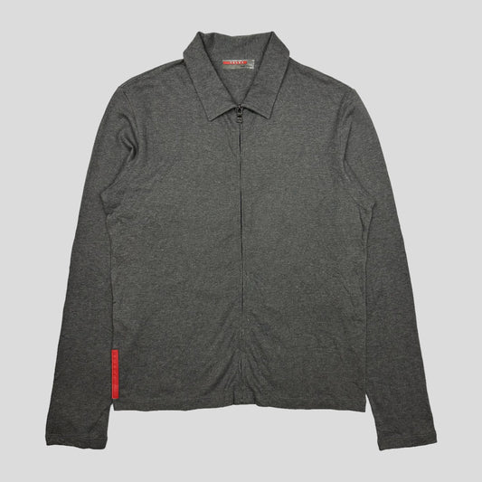 Prada Handbag Sport Grey Shirt - 8 Gray Zip