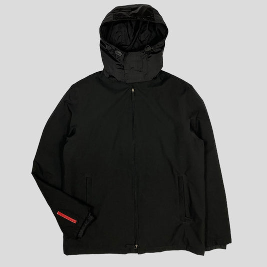 Prada Handbag Sport Insulated Goretex Jacket with Pocket Hood Nylon