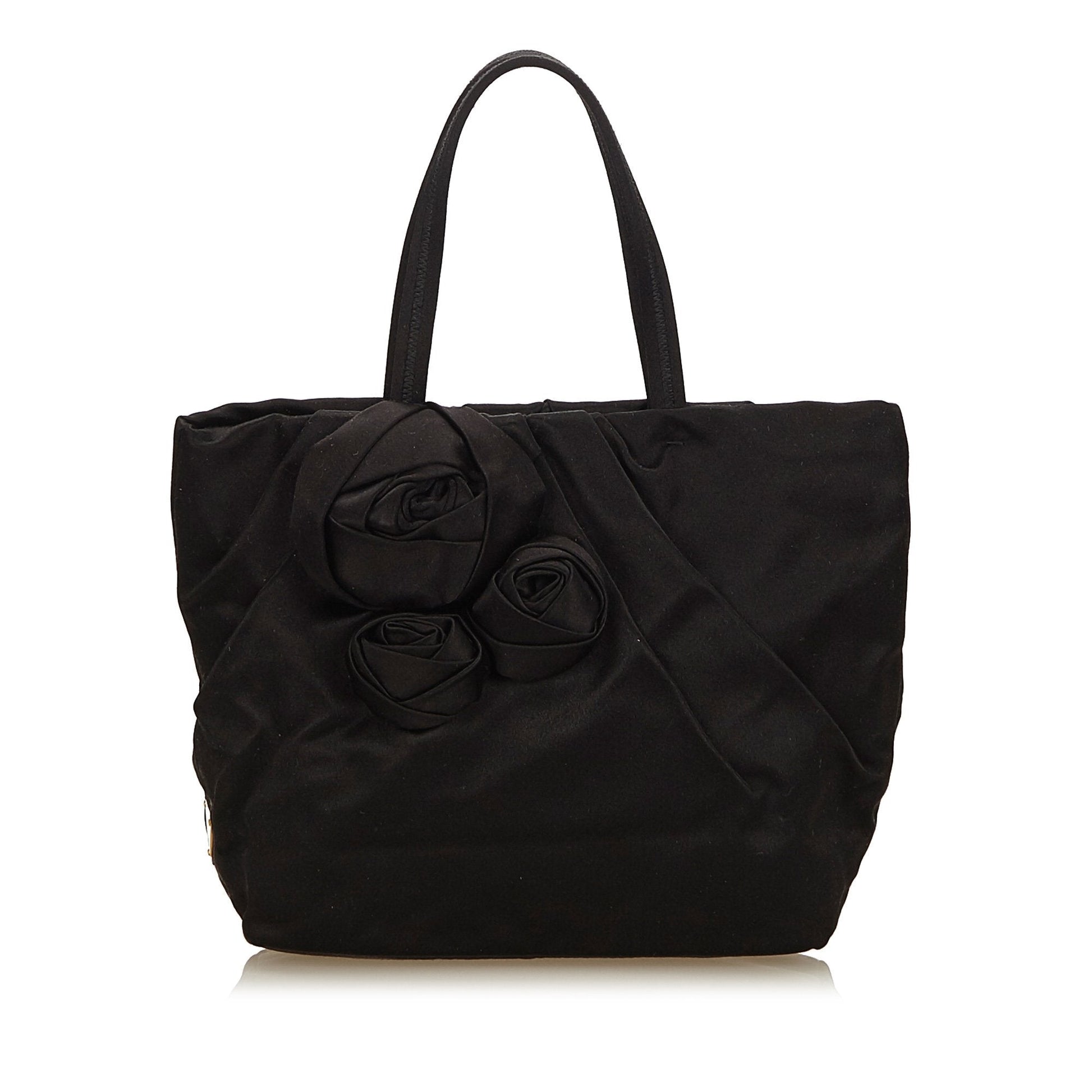 Prada Fabric Tote Bag Italy Nylon Black Tote Bag Italy