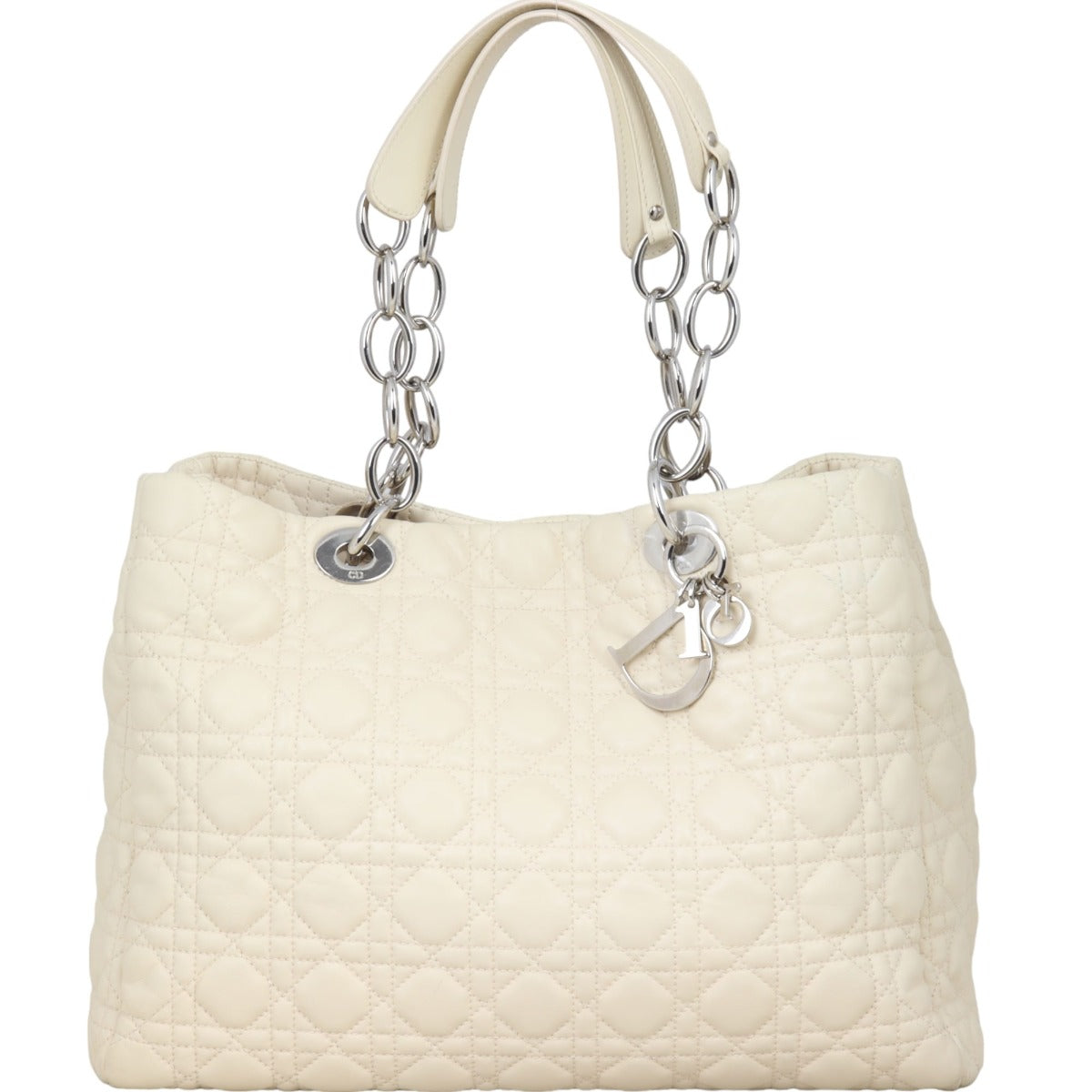 Dior Cannage Soft Shopping Tote Handbag Large Tote Bag