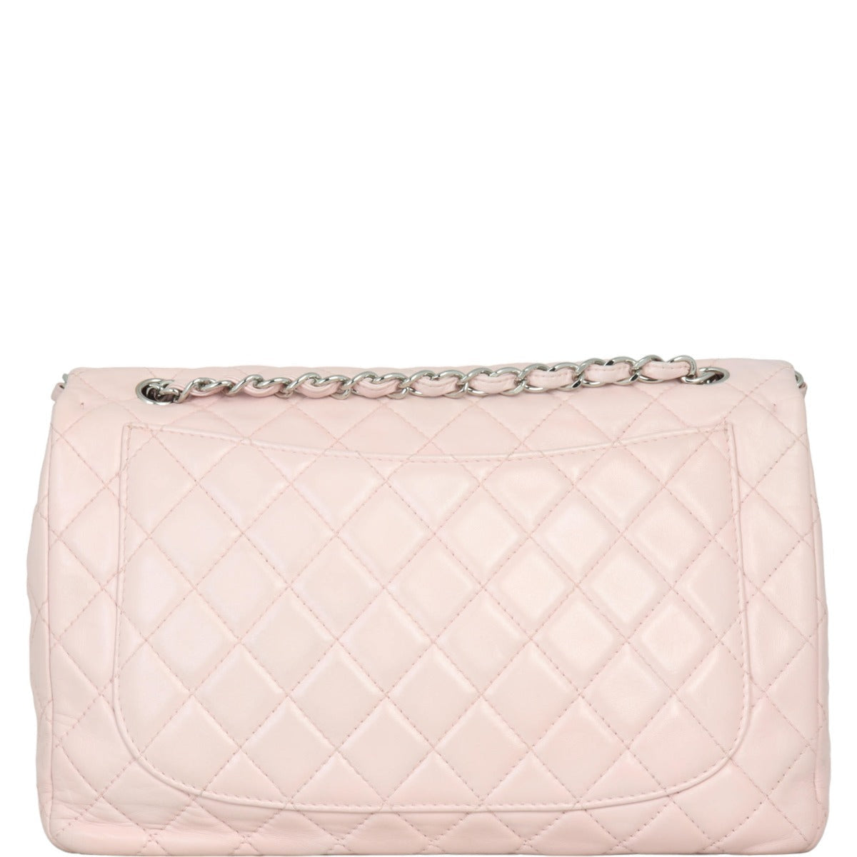 Chanel Classic Single Jumbo Handbag Pink Flap