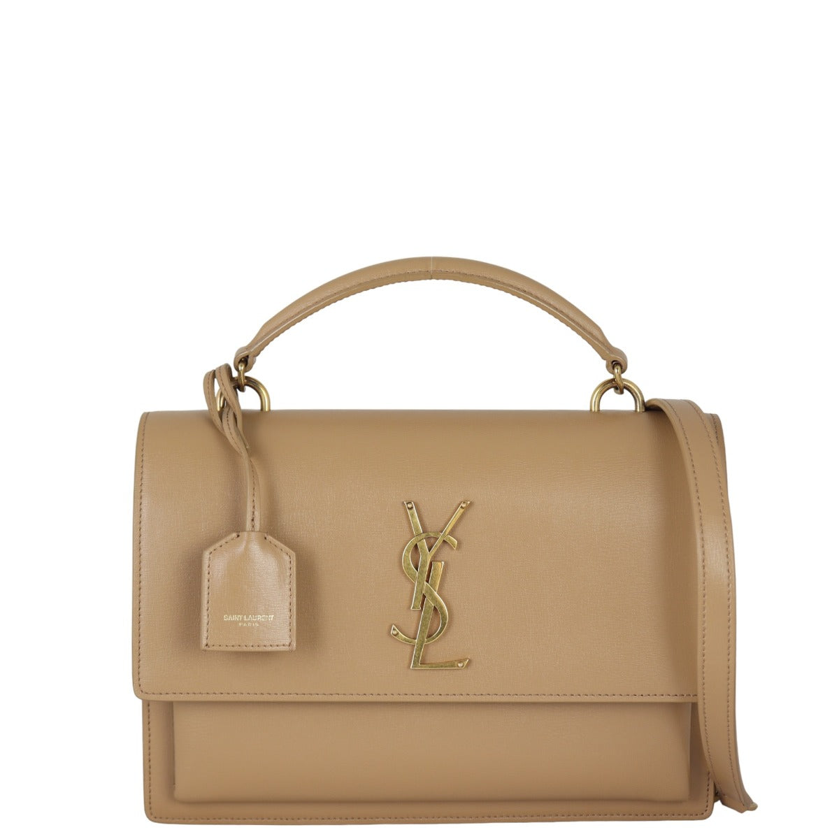 YSL Saint Laurent Sunset Satchel Medium Crossbody Bag
