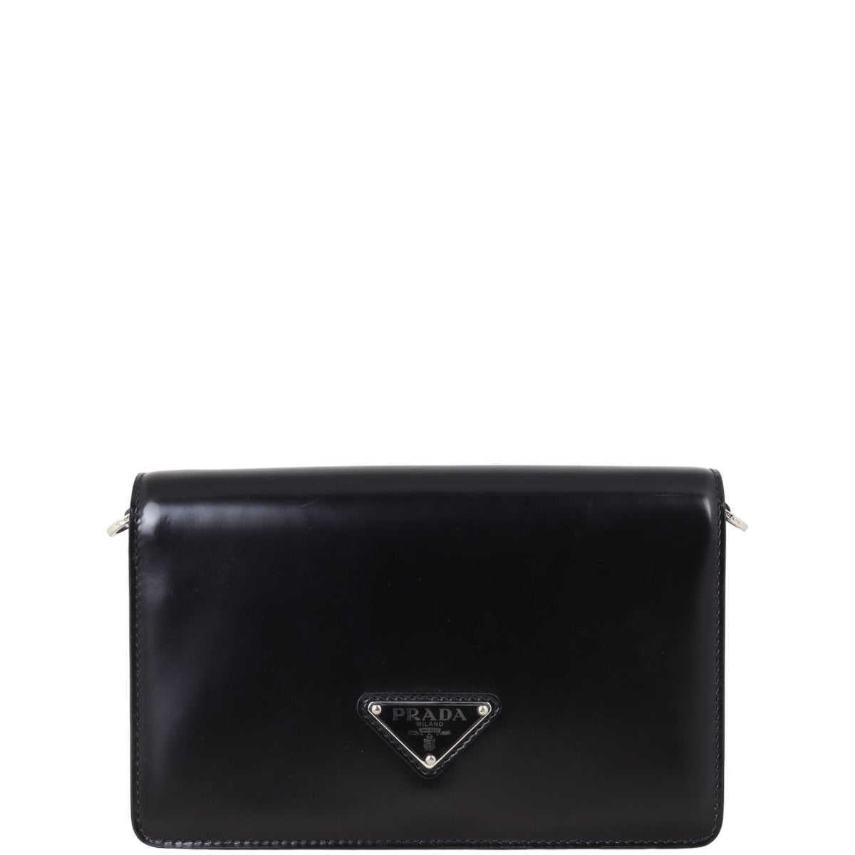 Prada Brushed Bag Leather Chain Travel Bag