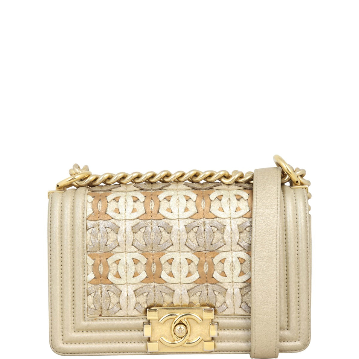 Chanel Boy CC Cutout Handbag Small