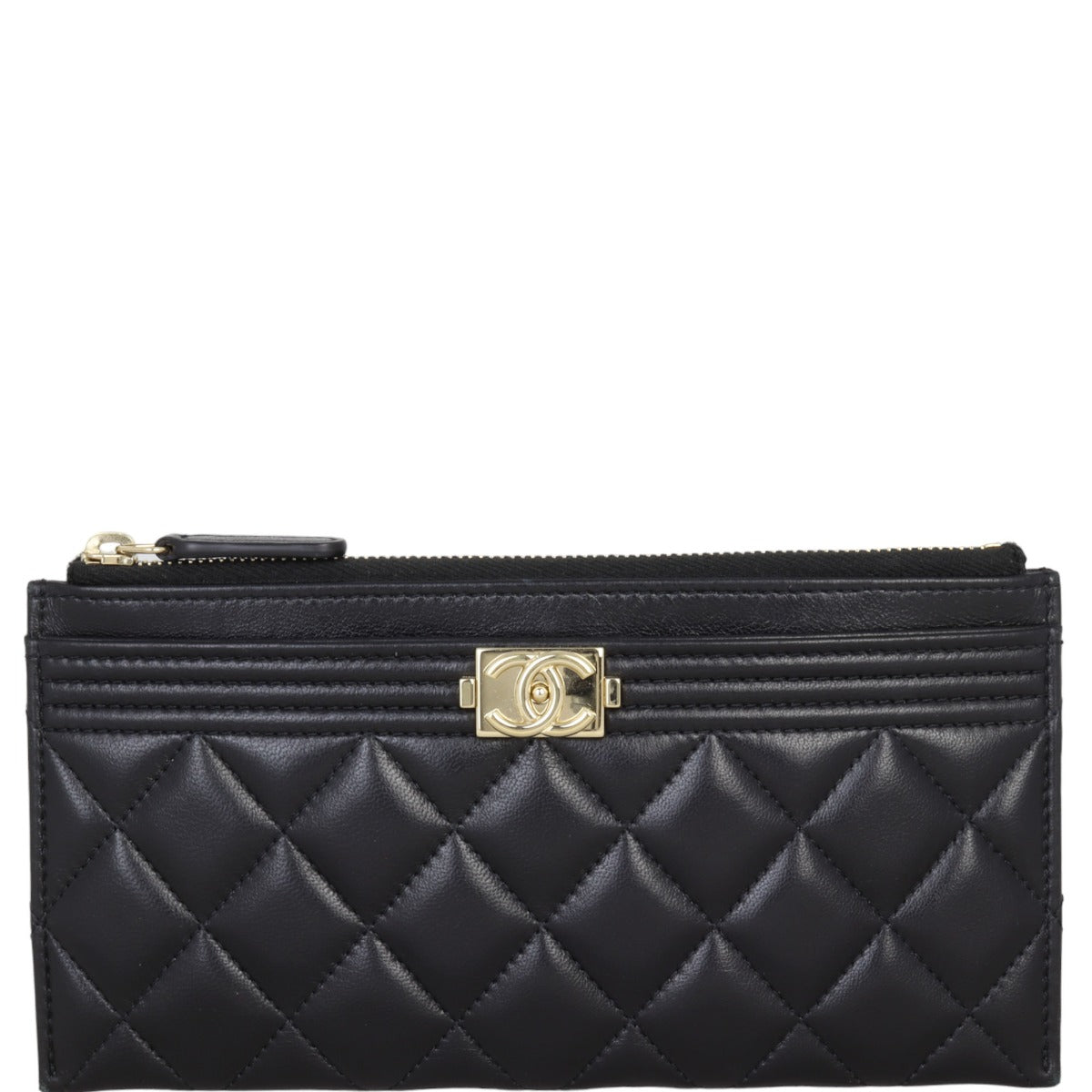 Chanel Boy Zip Pouch Handbag Small
