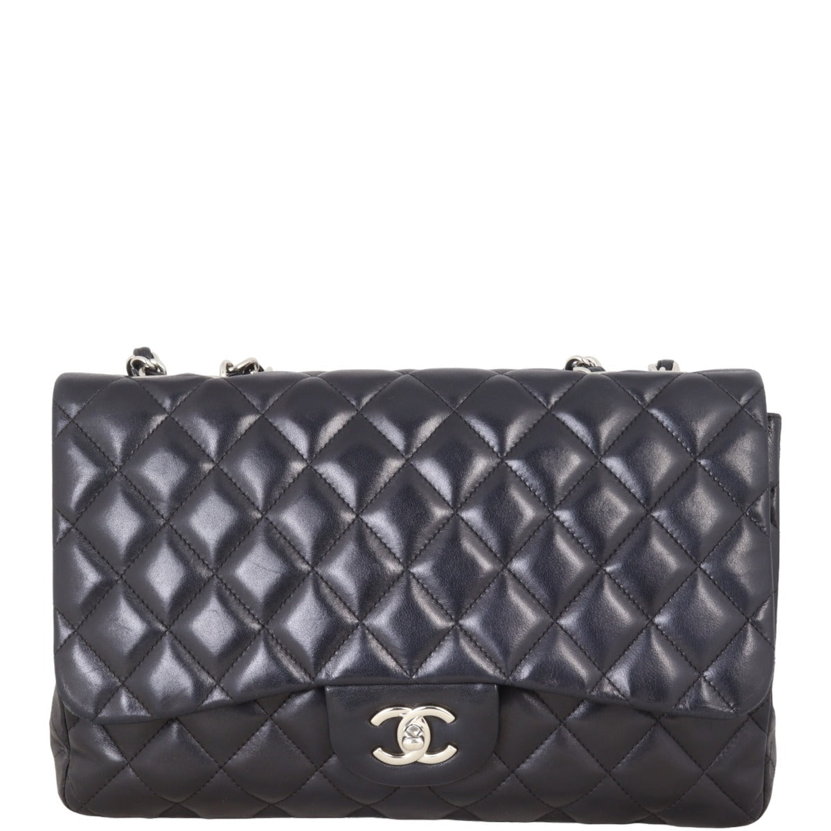 Chanel Classic Single Jumbo Handbag Quilted Flap Shoulder Bag