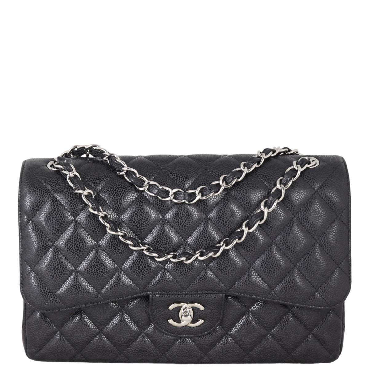 Chanel Classic Double Jumbo SHW Handbag Flap