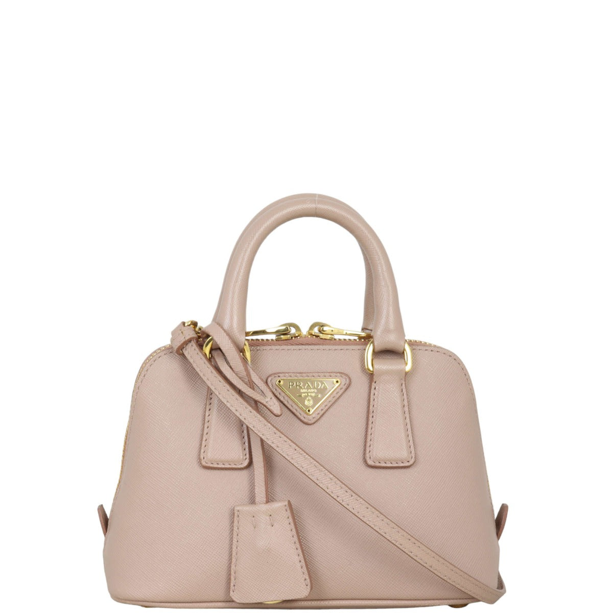 Prada Saffiano Lux Promenade Handbag Mini Travel Bag