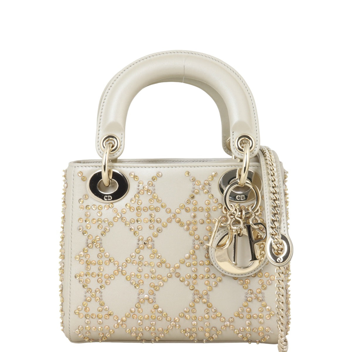 Dior Crossbody Bag Lady Beaded Mini Small Shoulder Bag