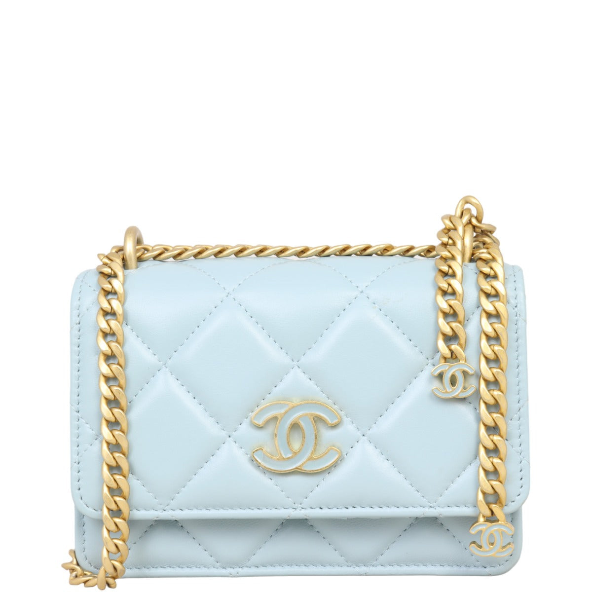 Chanel Enamel Wallet on Handbag Mini Chain Mini Bag