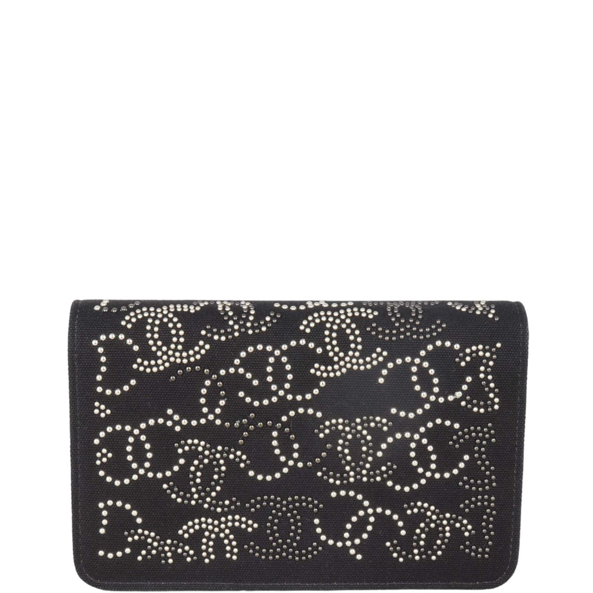 Chanel Paris-Shanghai Wallet on Studded Handbag Canvas Chain