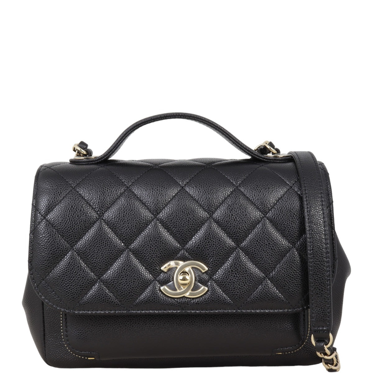 Chanel Business Affinity Bag Caviar Black Small Handbag