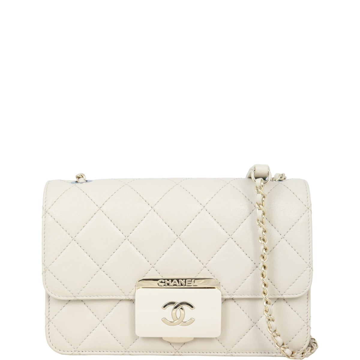 Chanel Beauty Lock Bag Stone White Small Handbag