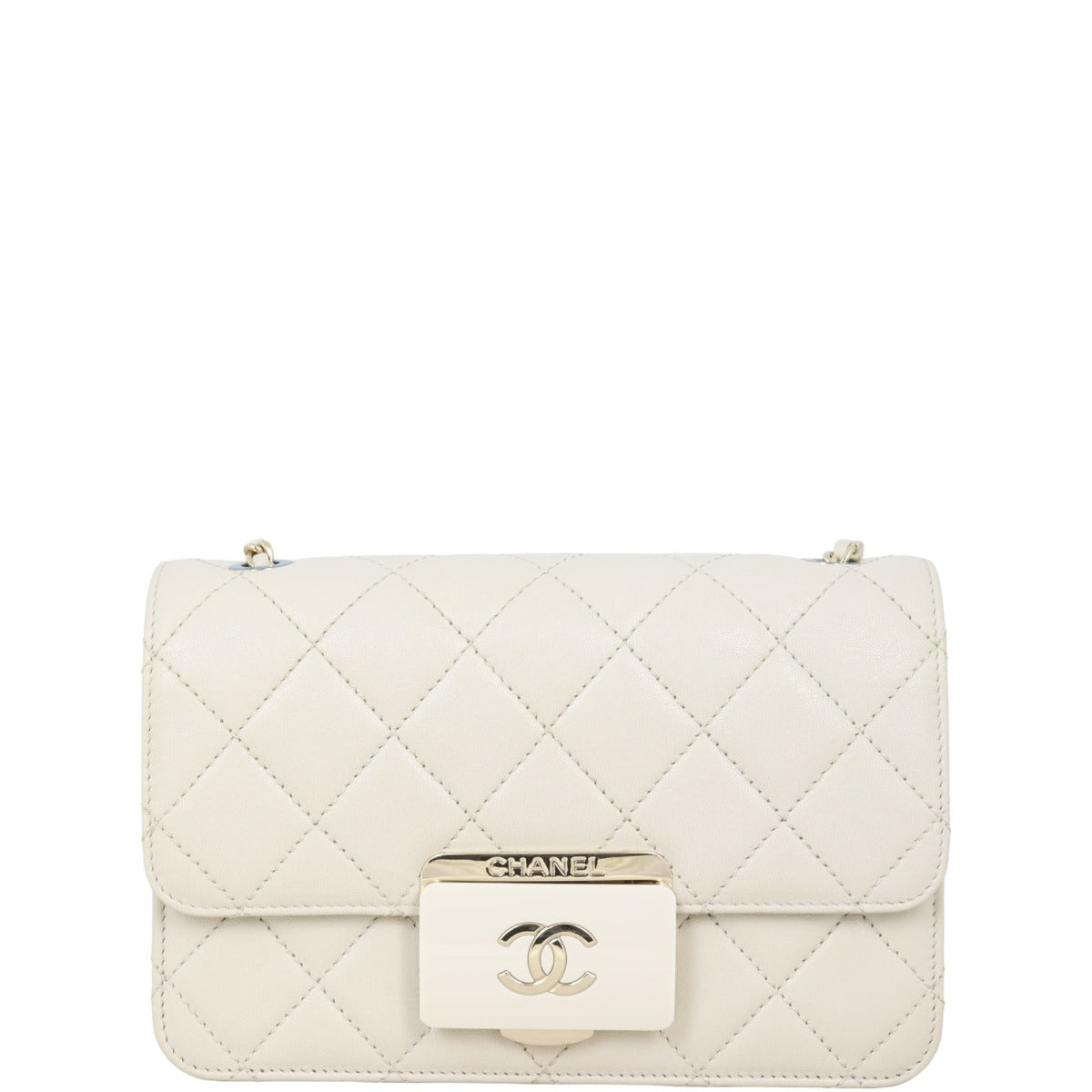 Chanel Beauty Lock Bag Stone White Small Handbag