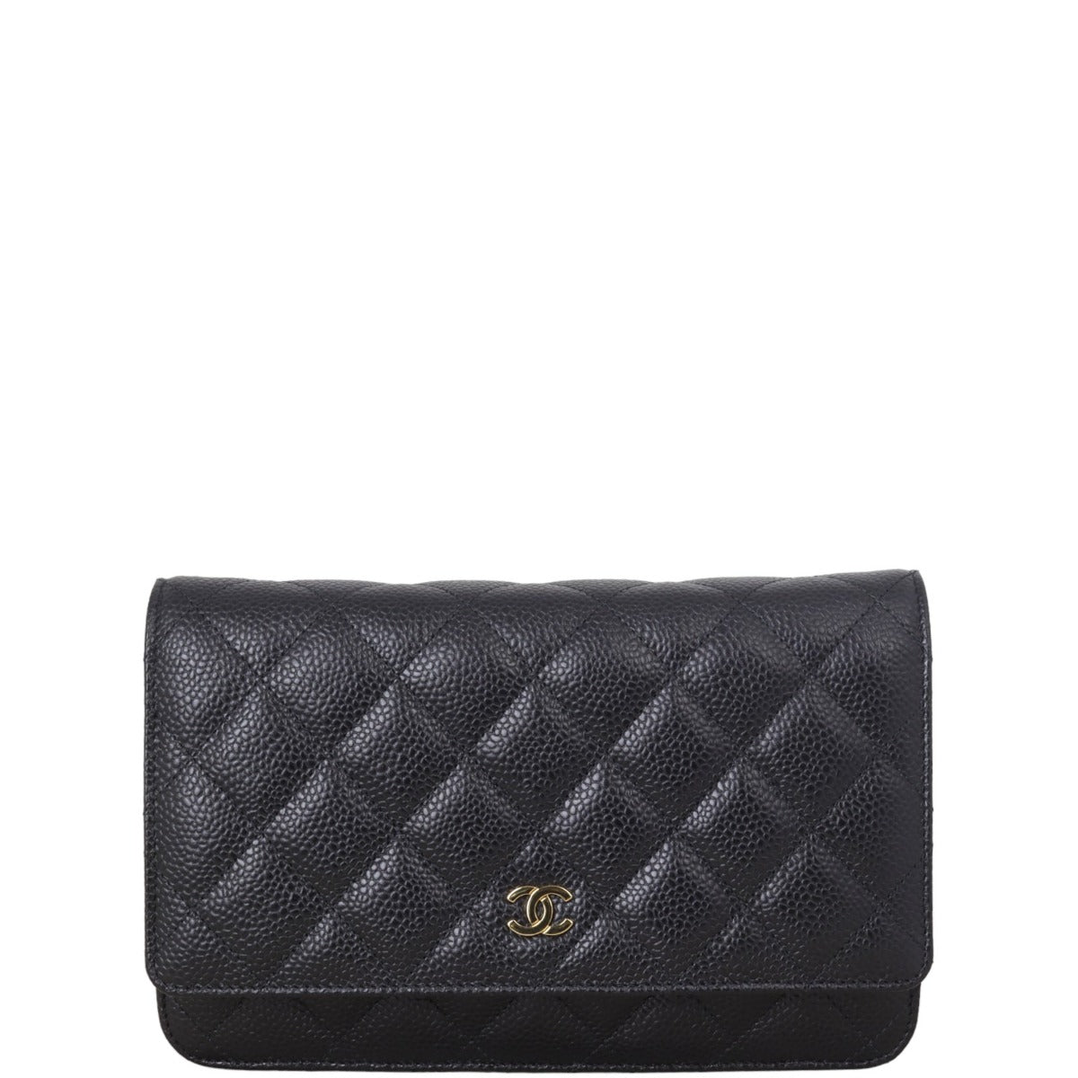 Chanel Classic Wallet on Handbag Black Chain