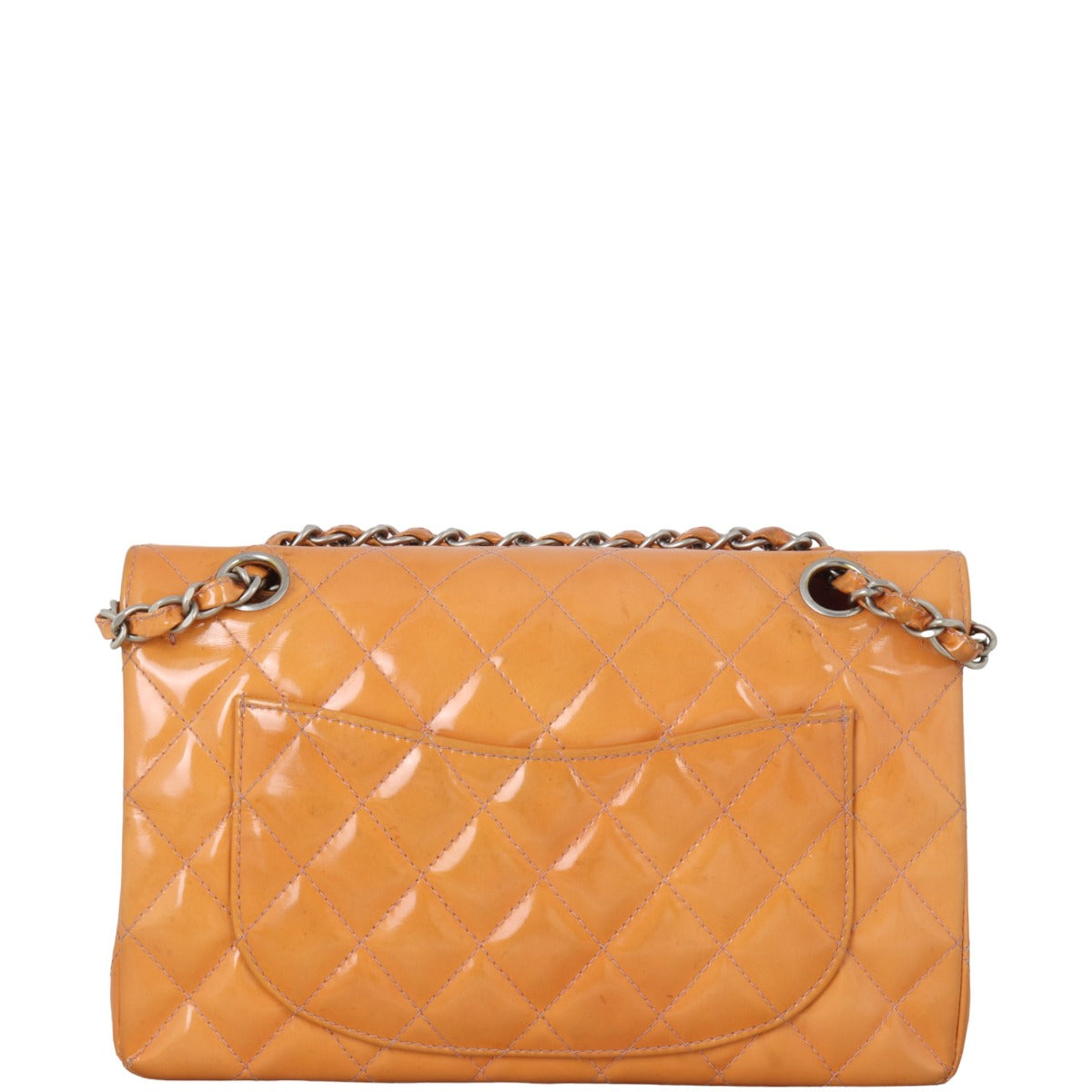 Chanel Classic Double Patent Handbag Quilted Small Shoulder Bag