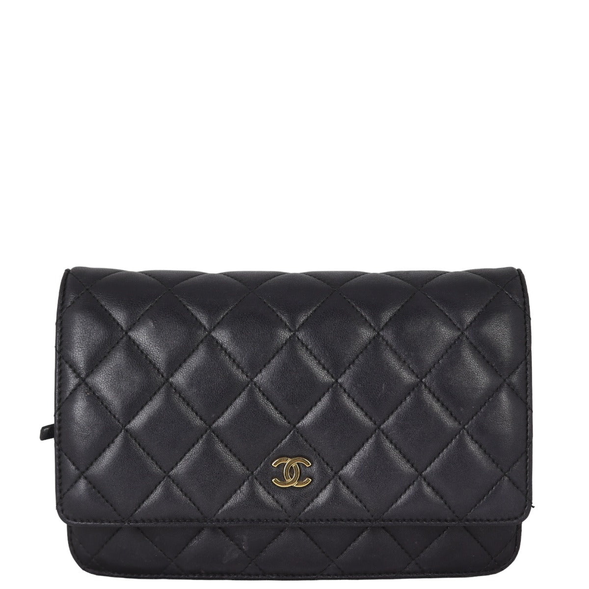 Chanel Classic Wallet on Lambskin Hardware Handbag Gold Chain