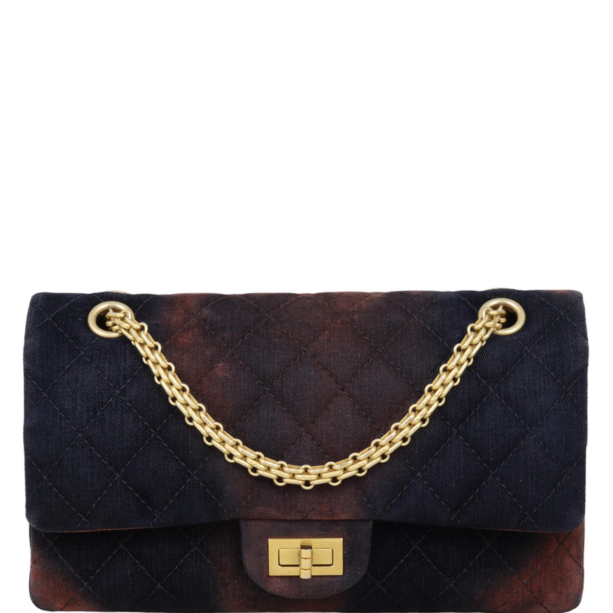 Chanel 2.55 Reissue 225 Double Bag Ombre Velvet Flap Handbag