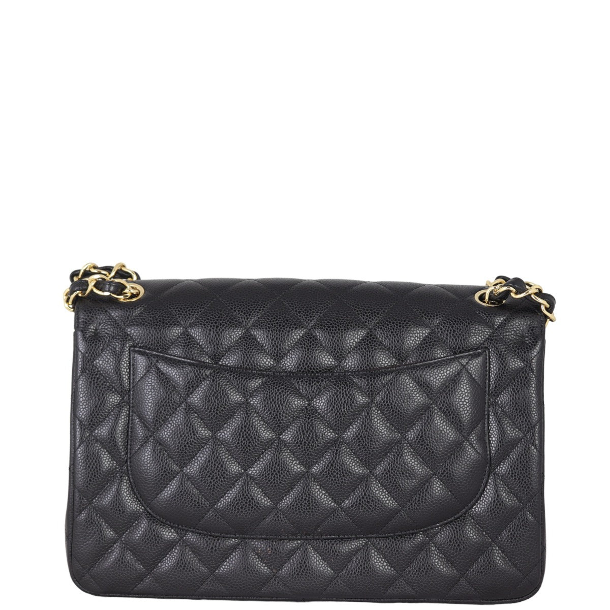 Chanel Classic Double Jumbo GHW Handbag Black Flap