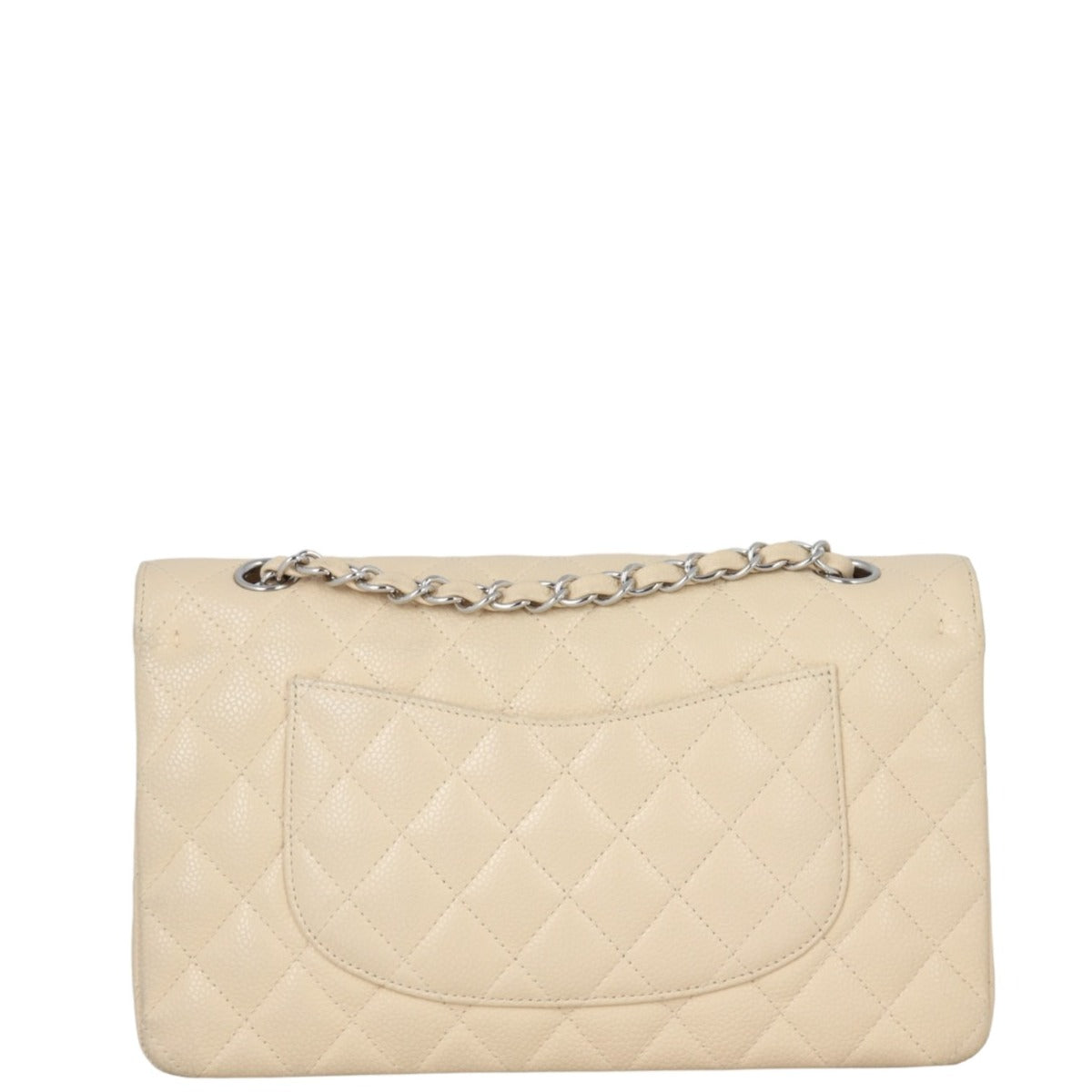 Chanel Classic Double 12 Series Handbag Beige Medium