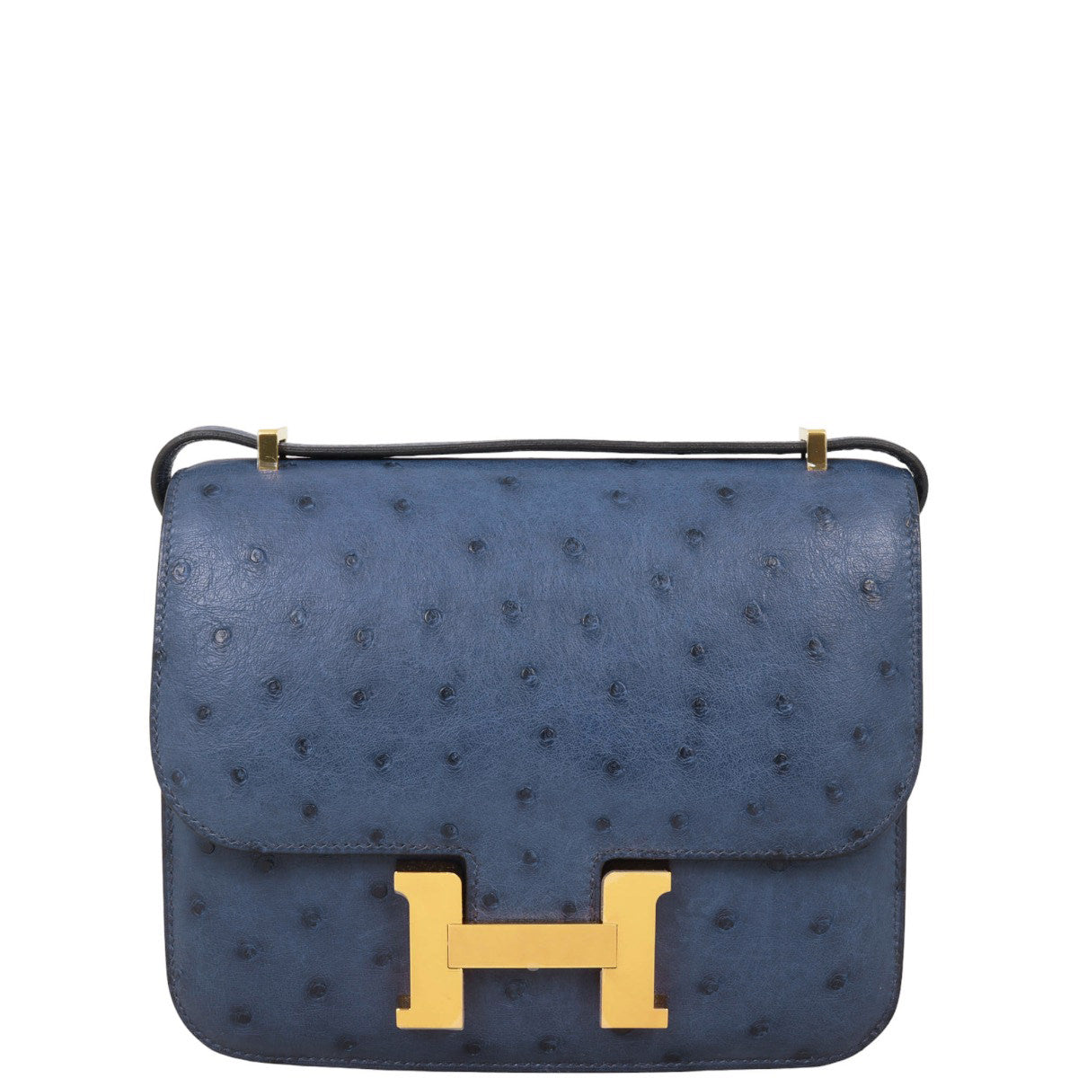 Hermes Constance Ostrich Crossbody Bag