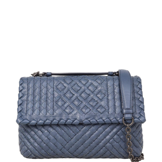 Bottega Veneta Intrecciato Olimpia Shoulder Bag Small