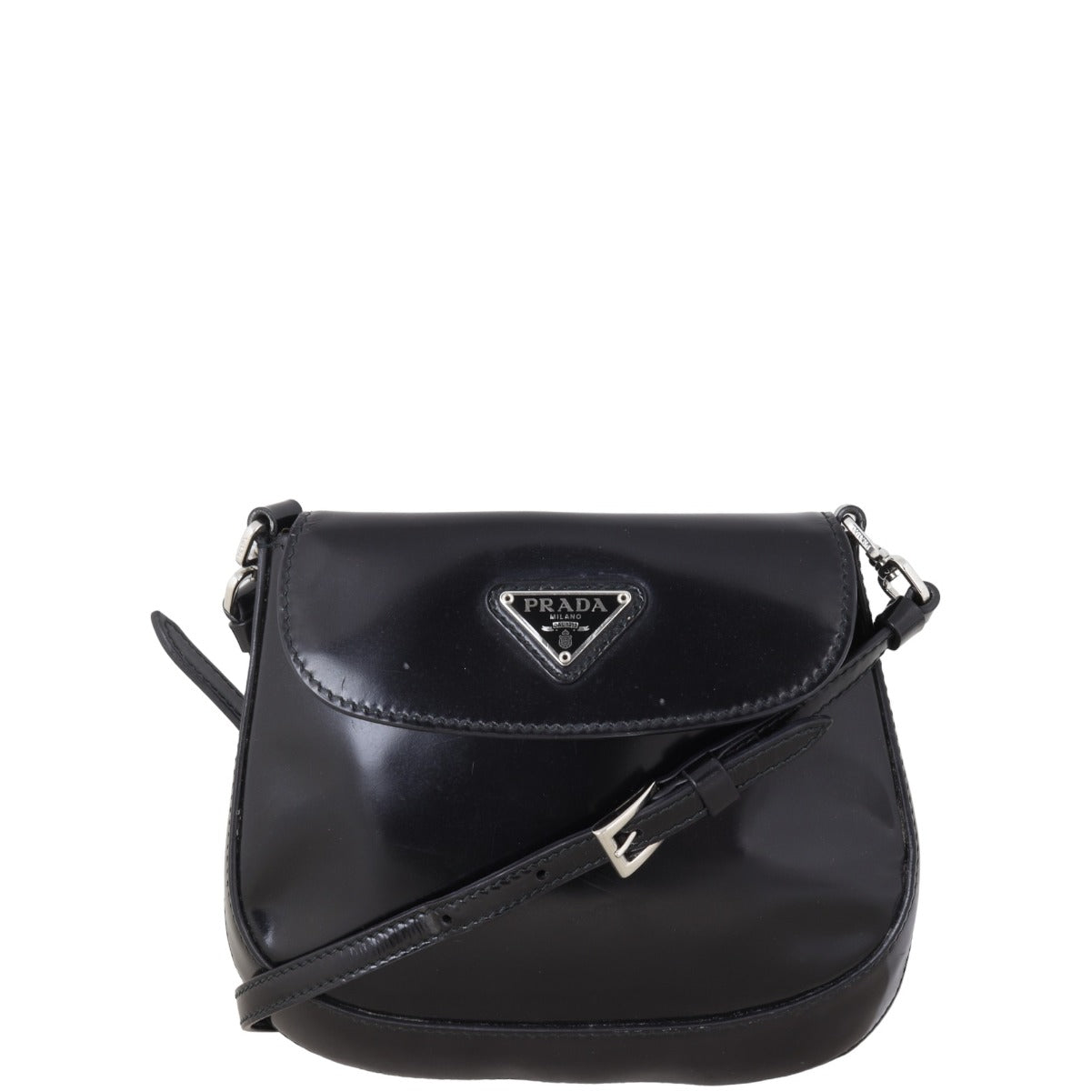 Prada Shoulder Bag Cleo 2 Black Mini
