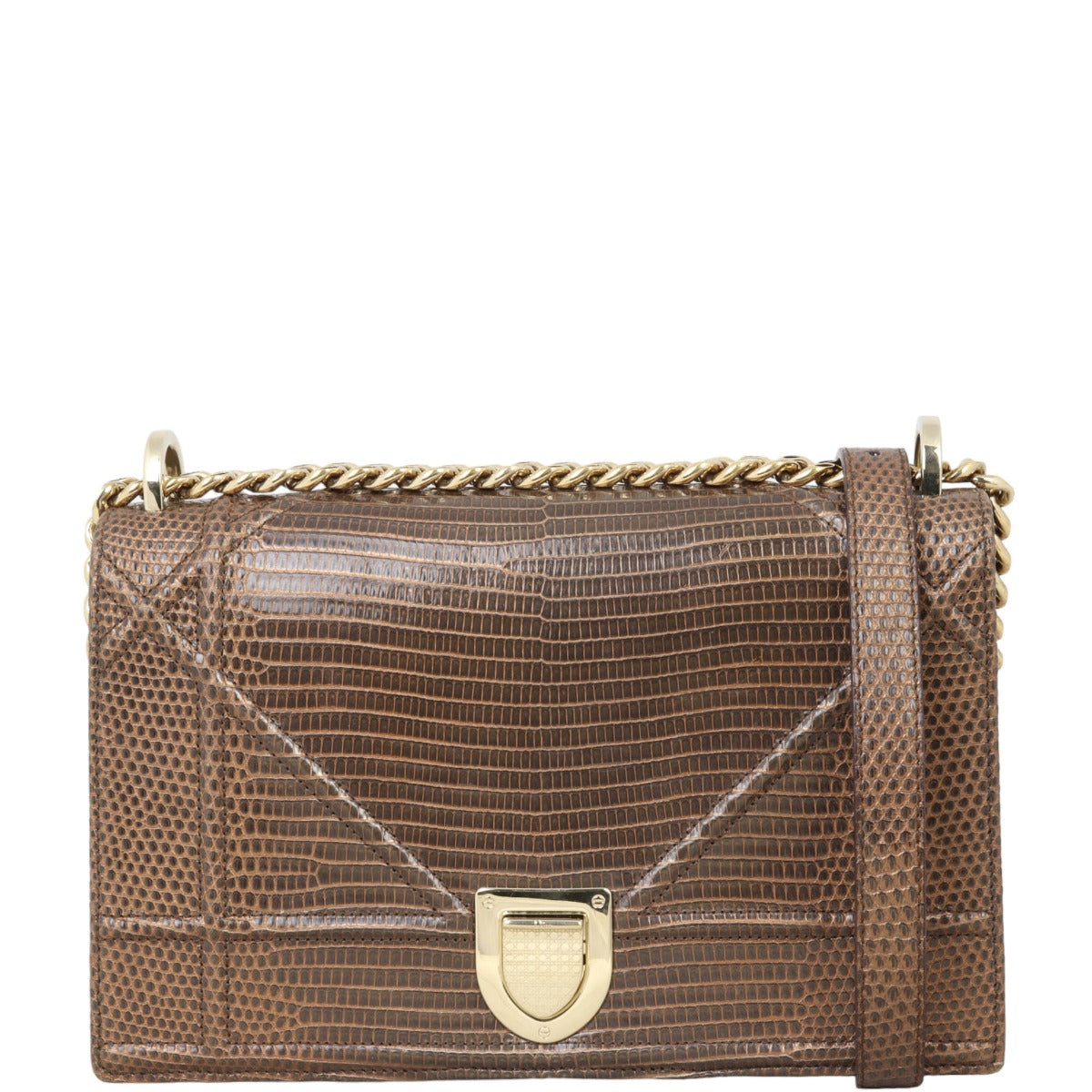 Dior ama Lizard Handbag Medium Travel Bag