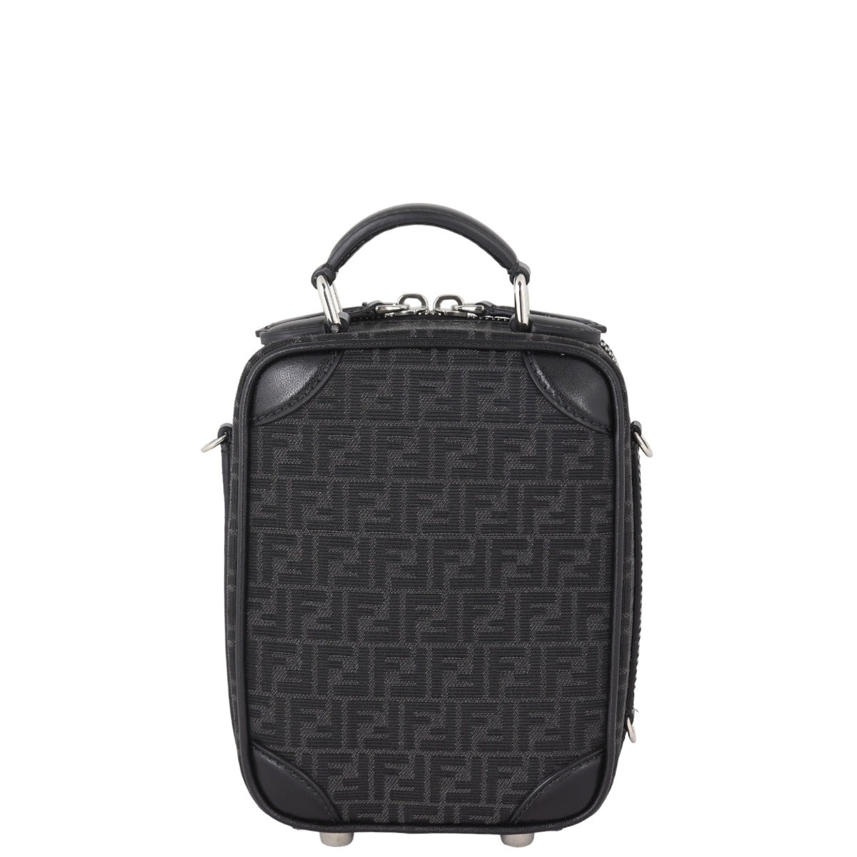 Fendi Ff Jacquard Trolley Crossbody Mini Crossbody Bag
