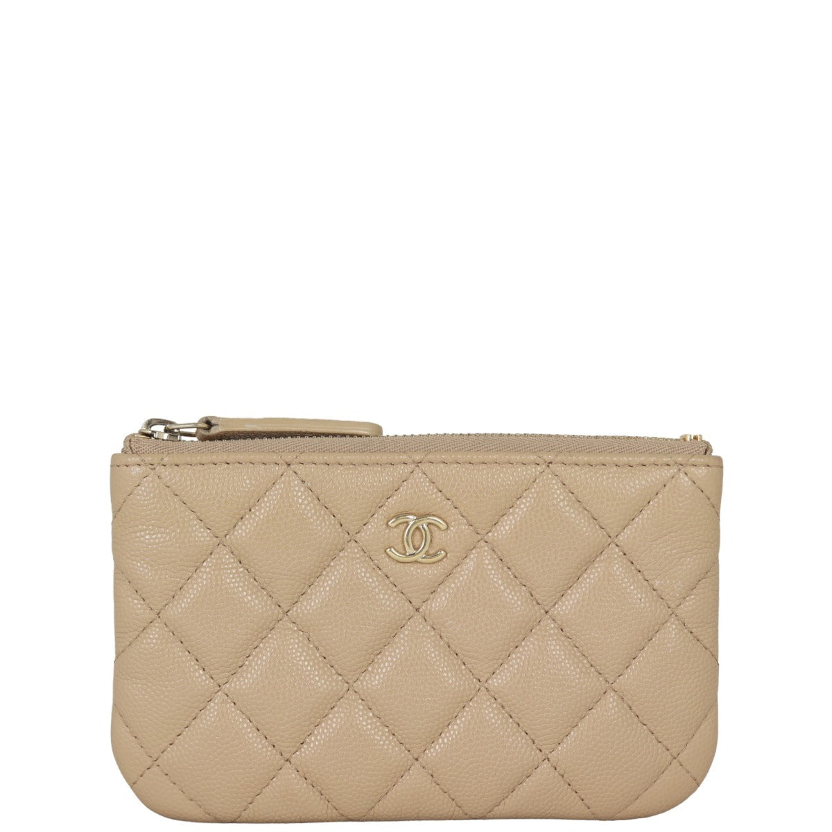 Chanel Classic O-Case Handbag Brown Beige Mini Bag