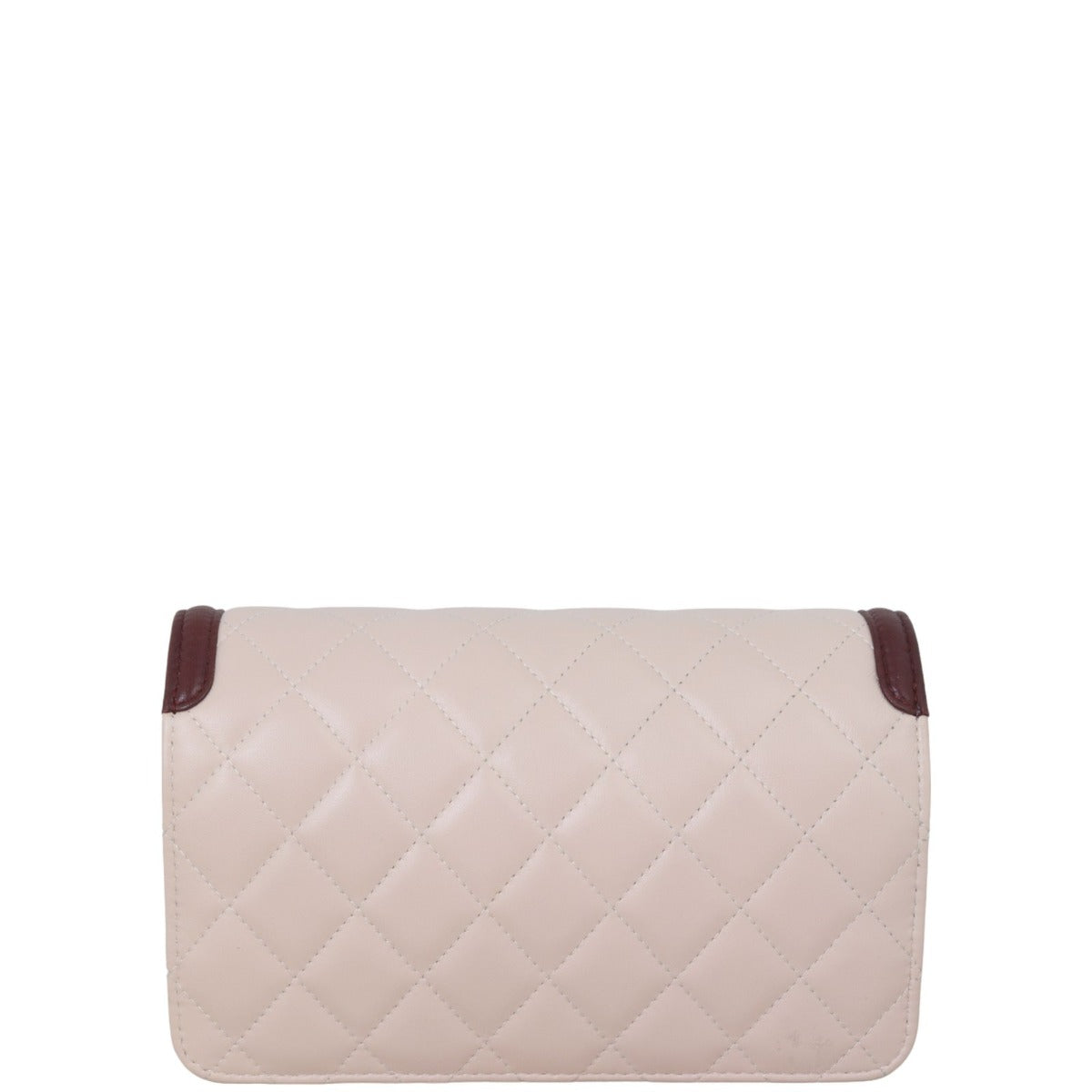 Chanel Two-Tone Wallet on Handbag Pink Chain