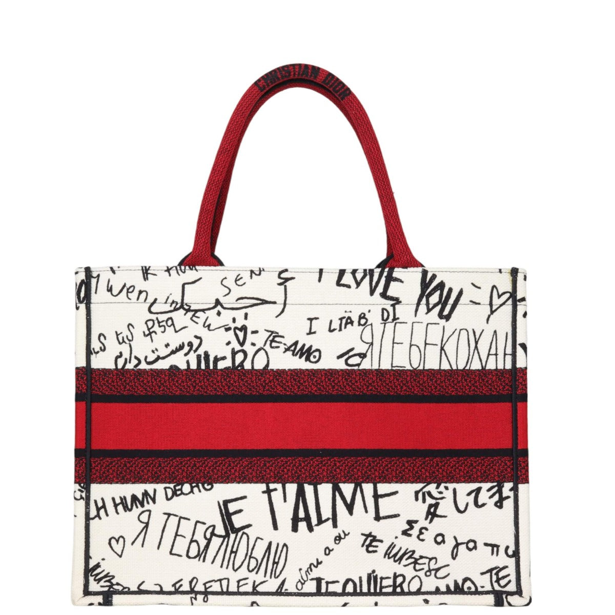 Dior Book Tote amour Graffiti Handbag Medium Tote Bag