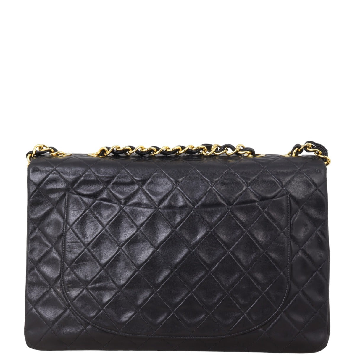 Chanel Maxi Jumbo XL Single Handbag Black Flap